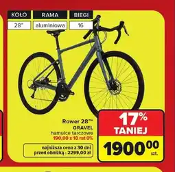 Carrefour Rower Giant Gravel 28 oferta