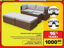 Carrefour Zestaw mebli ogrodowych KAMILL oferta