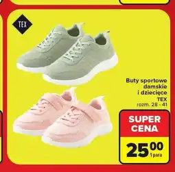 Carrefour Buty sportowe damskie i dziecięce TEX oferta