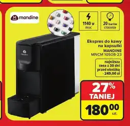 Carrefour Ekspres do kawy na kapsułki Mandine oferta