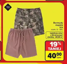 Carrefour Bermudy męskie TEX oferta