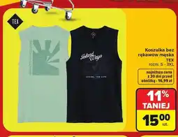 Carrefour Koszulka bez rękawów męska TEX oferta