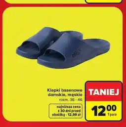 Carrefour Klapki basenowe damskie męskie oferta