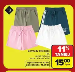 Carrefour Bermudy dziecięce TEX oferta