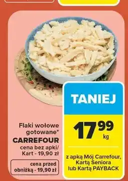 Carrefour Flaki wołowe gotowane Carrefour oferta