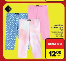 Carrefour Legginsy dziewczęce TEX oferta