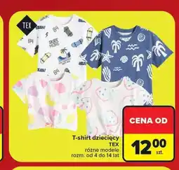 Carrefour T-shirt dziecięcy TEX oferta