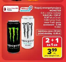 Carrefour Napój energetyzujący Monster Energy Ultra oferta