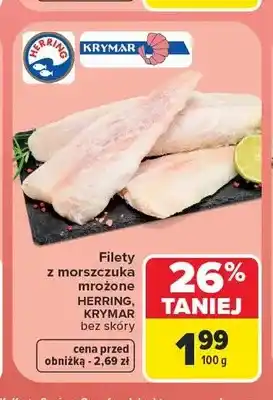 Carrefour Filety z morszczuka mrożone bez skóry Herring oferta