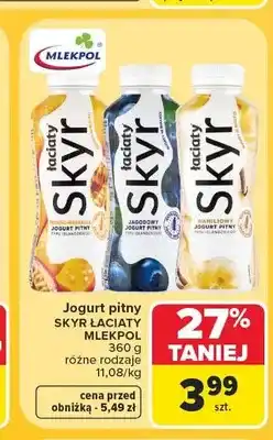 Carrefour Jogurt pitny Skyr Łaciaty jagodowy oferta