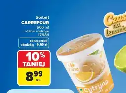 Carrefour Sorbet cytrynowy Carrefour oferta