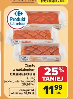 Carrefour Ciasto z nadzieniem jabłko Carrefour oferta