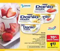 Carrefour Serek homogenizowany Danio truskawkowy oferta
