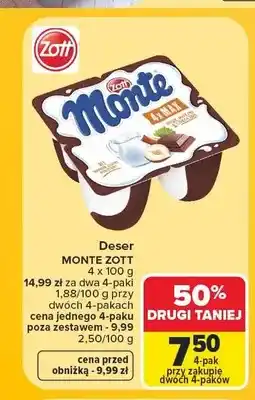 Carrefour Deser Monte Zott 4-pak oferta