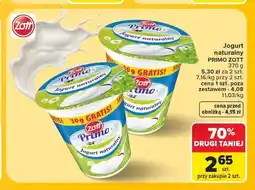 Carrefour Jogurt naturalny Zott Primo oferta