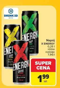 Carrefour Napój energetyzujący X Energy oferta