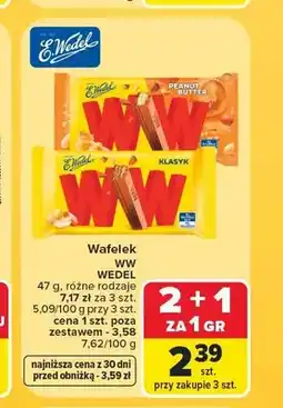 Carrefour Wafelek WW E.Wedel Peanut Butter oferta