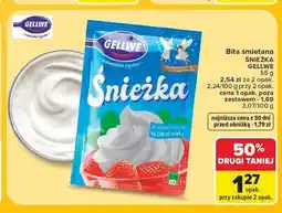 Carrefour Bita śmietana Śnieżka Gellwe oferta