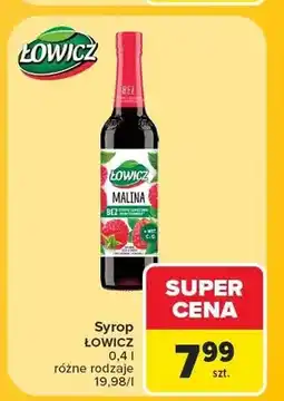 Carrefour Syrop Łowicz malina oferta