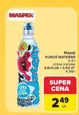 Carrefour Napój Kubuś Waterrr malina oferta
