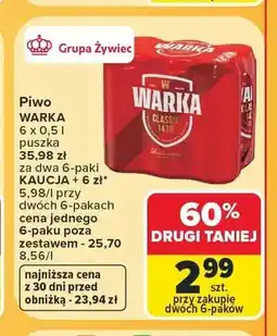 Carrefour Piwo Warka Classic oferta