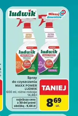 Carrefour Spray do czyszczenia odtłuszczacz uniwersalny Ludwik Maxx Power oferta