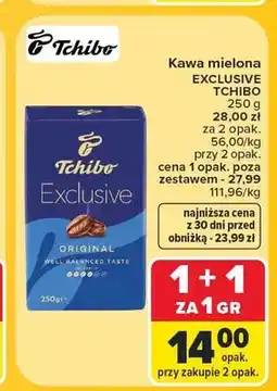 Carrefour Kawa mielona Tchibo Exclusive oferta