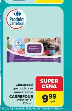Carrefour Chusteczki gospodarcze uniwersalne Carrefour Essential oferta