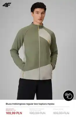 Bluza trekkingowa regular bez kaptura męska 4F