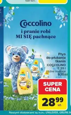 Carrefour Płyn do płukania tkanin Coccolino Blue Splash oferta