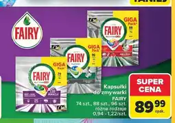 Carrefour Kapsułki do zmywarki Fairy Platinum Plus 74 szt oferta