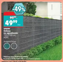 Biedronka Osłona na ogrodzenie Gardenic HDPE oferta