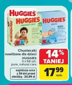 Carrefour Chusteczki nawilżane dla dzieci Huggies Pure oferta