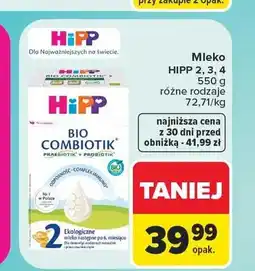 Carrefour Mleko HiPP 2 BIO Combiotik oferta