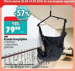 Biedronka Krzesło brazylijskie Jumi z frędzlami i poduszkami oferta