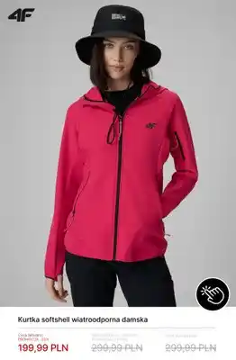 4F Kurtka softshell wiatroodporna damska 4F oferta
