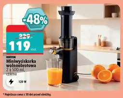 Biedronka Miniwyciskarka wolnoobrotowa Hoffen oferta