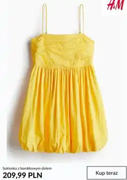 H&M Sukienka z bombkowym dołem H&M oferta