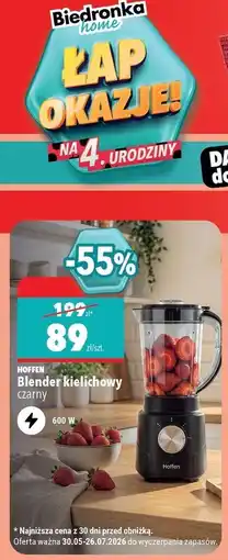 Biedronka Hoffen Blender kielichowy czarny oferta