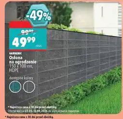 Biedronka Gardenic Osłona na ogrodzenie 150 x 100 cm, HDPE oferta