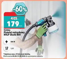 Biedronka TILSWALL Pistolet natryskowy HVLP Shark 800 oferta