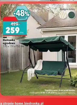 Biedronka JUMI Huśtawka ogrodowa oferta
