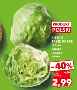 Kaufland Sałata lodowa K-Stąd Takie Dobre oferta