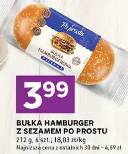 Stokrotka Bułka hamburger z sezamem Po Prostu oferta