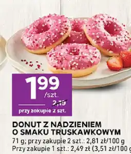 Stokrotka Donut z nadzieniem o smaku truskawkowym oferta