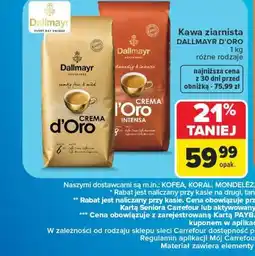 Carrefour Kawa ziarnista Dallmayr d'Oro oferta