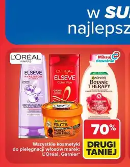 Carrefour Wszystkie kosmetyki do pielęgnacji włosów marek: L'Oréal, Garnier oferta