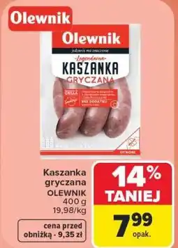 Carrefour Kaszanka gryczana OLEWNIK oferta