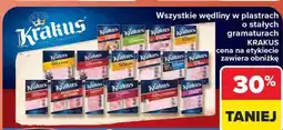 Carrefour Wszystkie wędliny w plastrach o stałych gramaturach KRAKUS oferta