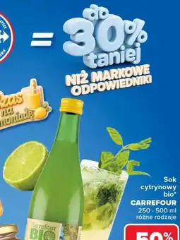 Carrefour Sok cytrynowy bio CARREFOUR oferta